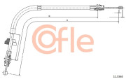 92.11.5563 COFLE żażné lanko parkovacej brzdy 92.11.5563 COFLE
