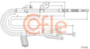 92.17.0131 COFLE żażné lanko parkovacej brzdy 92.17.0131 COFLE