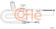 92.631.30 COFLE żażné lanko parkovacej brzdy 92.631.30 COFLE