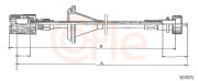 S07071 COFLE hriadeľ tachometra S07071 COFLE
