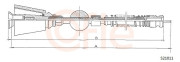 S21011 COFLE hriadeľ tachometra S21011 COFLE