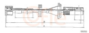 S31311 COFLE hriadeľ tachometra S31311 COFLE