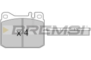 BP2108 Sada brzdových destiček, kotoučová brzda BREMSI