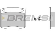 BP2116 Sada brzdových destiček, kotoučová brzda BREMSI