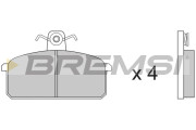 BP2151 Sada brzdových destiček, kotoučová brzda BREMSI