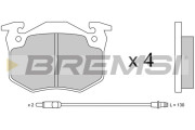 BP2230 Sada brzdových destiček, kotoučová brzda BREMSI