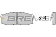 BP2237 Sada brzdových destiček, kotoučová brzda BREMSI