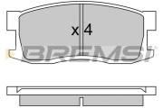 BP2244 Sada brzdových destiček, kotoučová brzda BREMSI