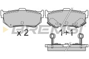 BP2291 Sada brzdových destiček, kotoučová brzda BREMSI