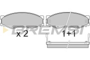 BP2301 Sada brzdových destiček, kotoučová brzda BREMSI