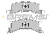BP2404 Sada brzdových destiček, kotoučová brzda BREMSI