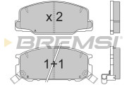 BP2537 Sada brzdových destiček, kotoučová brzda BREMSI