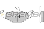 BP2553 Sada brzdových destiček, kotoučová brzda BREMSI