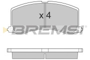 BP2684 Sada brzdových destiček, kotoučová brzda BREMSI