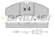 BP2706 Sada brzdových destiček, kotoučová brzda BREMSI