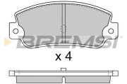 BP2714 Sada brzdových destiček, kotoučová brzda BREMSI