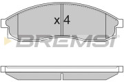 BP2726 Sada brzdových destiček, kotoučová brzda BREMSI