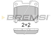 BP2741 Sada brzdových destiček, kotoučová brzda BREMSI
