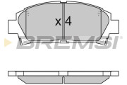 BP2752 Sada brzdových destiček, kotoučová brzda BREMSI