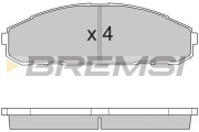 BP2762 Sada brzdových destiček, kotoučová brzda BREMSI