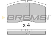 BP2766 Sada brzdových destiček, kotoučová brzda BREMSI