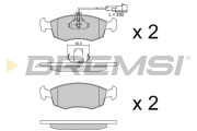 BP2817 Sada brzdových destiček, kotoučová brzda BREMSI