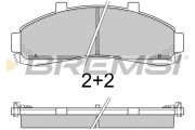 BP2829 Sada brzdových destiček, kotoučová brzda BREMSI