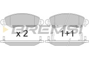 BP2907 Sada brzdových destiček, kotoučová brzda BREMSI
