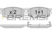 BP2912 Sada brzdových destiček, kotoučová brzda BREMSI