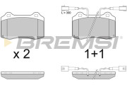 BP2979 Sada brzdových destiček, kotoučová brzda BREMSI