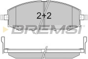 BP3007 Sada brzdových destiček, kotoučová brzda BREMSI
