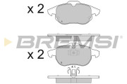 BP3014 Sada brzdových destiček, kotoučová brzda BREMSI