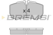 BP3025 Sada brzdových destiček, kotoučová brzda BREMSI