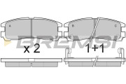 BP3038 Sada brzdových destiček, kotoučová brzda BREMSI