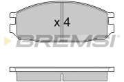 BP3069 Sada brzdových destiček, kotoučová brzda BREMSI