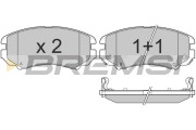 BP3146 Sada brzdových destiček, kotoučová brzda BREMSI