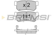 BP3203 Sada brzdových destiček, kotoučová brzda BREMSI