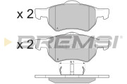 BP3219 Sada brzdových destiček, kotoučová brzda BREMSI