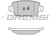 BP3300 Sada brzdových destiček, kotoučová brzda BREMSI