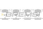 BP3390 Sada brzdových destiček, kotoučová brzda BREMSI