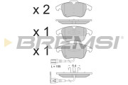 BP3394 Sada brzdových destiček, kotoučová brzda BREMSI