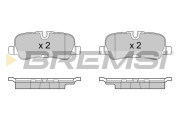 BP3417 Sada brzdových destiček, kotoučová brzda BREMSI