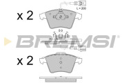 BP3508 Sada brzdových destiček, kotoučová brzda BREMSI