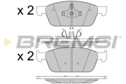 BP3546 Sada brzdových destiček, kotoučová brzda BREMSI