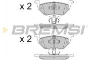 BP3587 Sada brzdových destiček, kotoučová brzda BREMSI