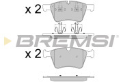 BP3590 Sada brzdových destiček, kotoučová brzda BREMSI