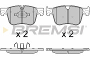 BP3598 Sada brzdových destiček, kotoučová brzda BREMSI