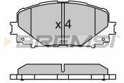 BP3600 Sada brzdových destiček, kotoučová brzda BREMSI