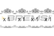 BP3719 Sada brzdových destiček, kotoučová brzda BREMSI