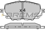 BP3750 Sada brzdových destiček, kotoučová brzda BREMSI